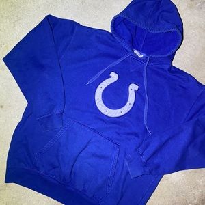 Vintage NFL Indianapolis Colts Blue Authentic Hoodie